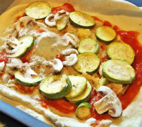 Vegan Roasted Vegetable Pizza Photo