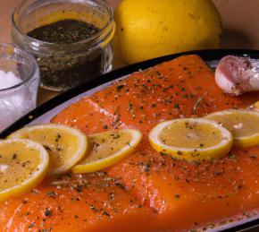 Grilled Salmon with Citrusy Dill Sauce Photo