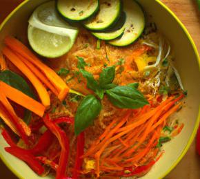 Rainbow Vegetarian Pad Thai Photo