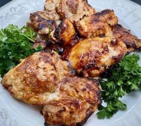 Air Fryer Honey-Mustard Chicken Thighs Photo