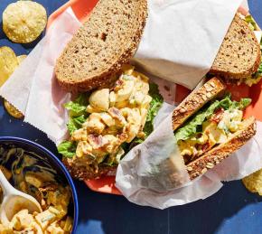 Air Fryer Loaded Egg Salad Sandwiches Photo