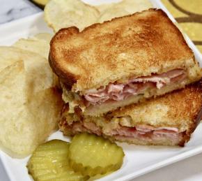 Air Fryer Grilled Ham and Cheese Photo