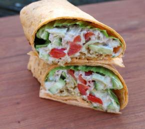 Tuna and Artichoke Wraps Photo