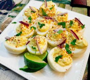 Mexican Street Corn Deviled Eggs Photo