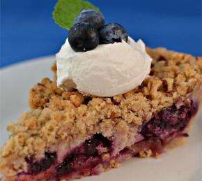 Creamy Apple Blueberry Pie Photo