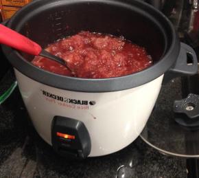 Rice Cooker Recipe: Raspberry Applesauce Photo