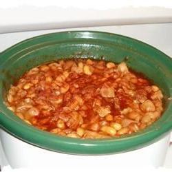 Slow Cooker Baked Beans with Ham Hock Photo