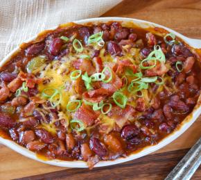 Loaded Baked Beans Photo