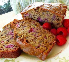 Raspberry Banana Bread Photo
