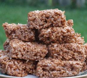 Coconut Chocolate Rice Krispie Treats Photo