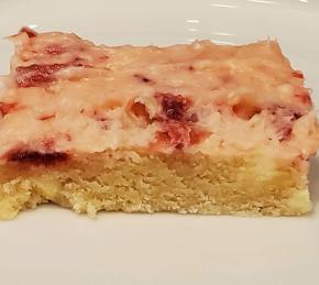 Strawberry White Chocolate Cookie Bars Photo