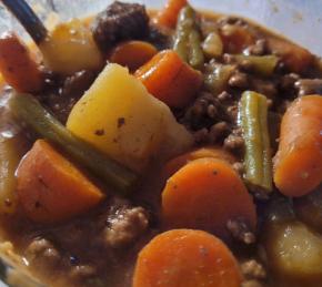 Ground Beef and Vegetable Stew Photo