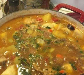 True Dominican Sancocho (Meat and Vegetable Stew) Photo