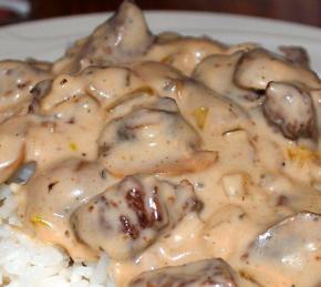 Beef Stroganoff with White Wine Photo