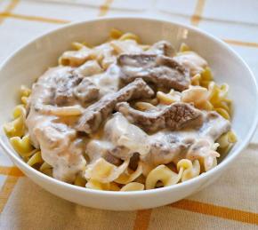 Beef Stroganoff with Steak Photo