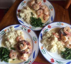 Filet Mignon with Garlic Shrimp Cream Sauce Photo