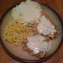 Chicken Fried Steak with Cream Pork Sausage Gravy Photo