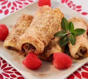 Chocolate Raspberry Blintzes Photo