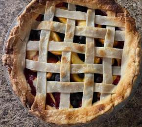 Cherry Berry Peach Pie Photo