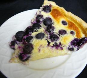 Lemon Blueberry Custard Pie Photo