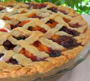 Summer is Here Triple Berry Peach Pie Photo