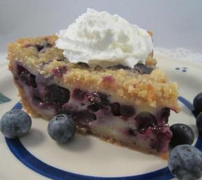 Blueberry Custard Pie Photo