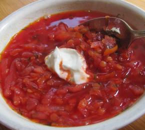 Vegetarian Borscht Photo