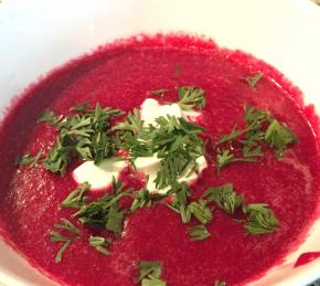 Cold Russian Borscht Photo