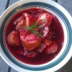 Borscht with Meat Photo