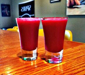 Sweet and Sour Borscht Shooters Photo