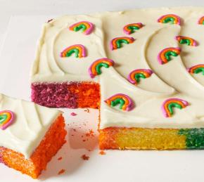 Rainbow Sheet Cake Photo