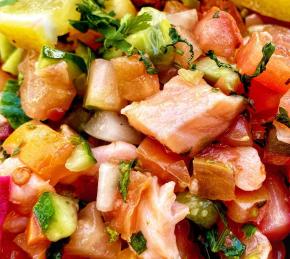 Salmon Ceviche Photo