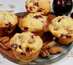 Plum and Pecan Muffins Photo