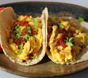 Bacon and Egg Tacos Photo