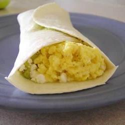 Easy Egg and Avocado Breakfast Burrito Photo