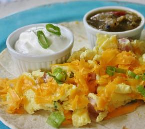 Ham and Cheese Breakfast Tortillas Photo