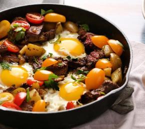 Steak and Egg Hash Photo