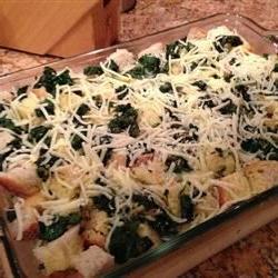 Make-Ahead Spinach and Mozzarella Breakfast Strata Photo