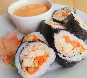 Buffalo Chicken Sushi Roll Photo