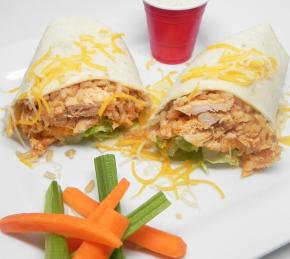 Buffalo Chicken and Rice Wraps Photo