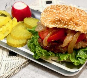 Turkey Burgers with Rice Krispies Photo