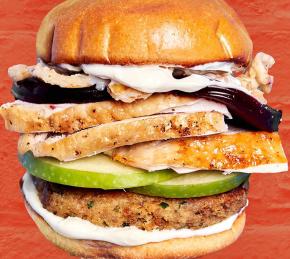 Ultimate Thanksgiving Leftovers Burger Photo