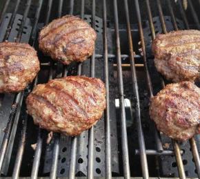 Grilled Bison Burgers Photo