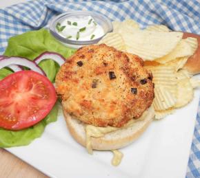 Fresh Salmon Burgers in the Air Fryer Photo