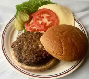 Air Fryer Bison Burgers Photo