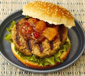 Grilled Lamb Burgers Photo