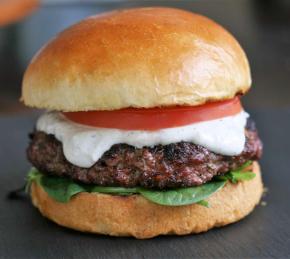 Feta-Stuffed Hamburgers Photo