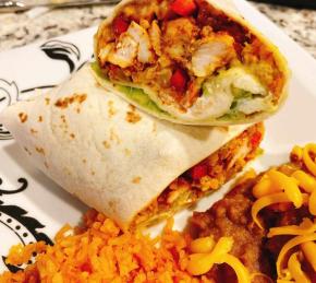 Chicken Fajita Burrito Photo