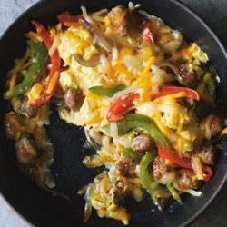 Sausage and Pepper Sunrise Burrito Photo