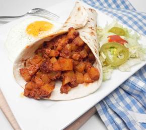 Burritos with Mexican Chorizo and Potatoes Photo